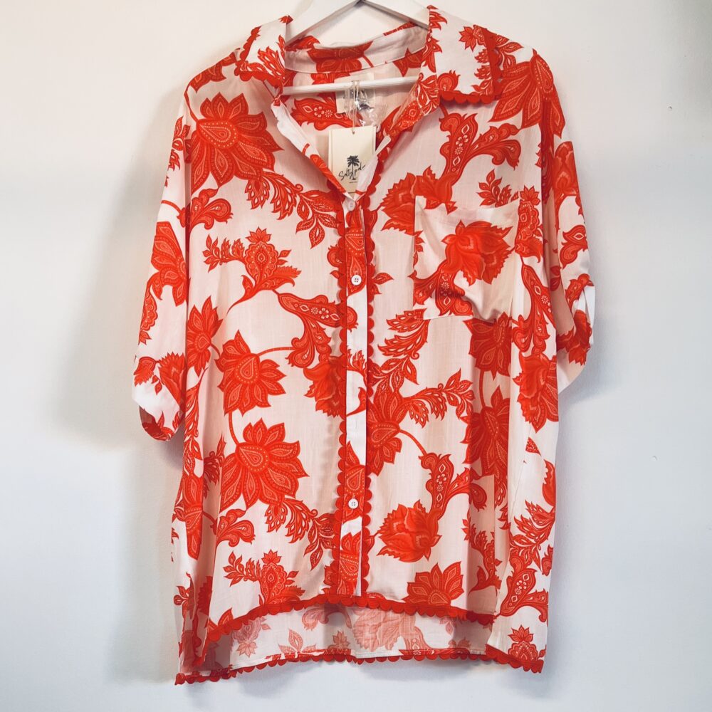 Paisley Shirt and Shorts Set